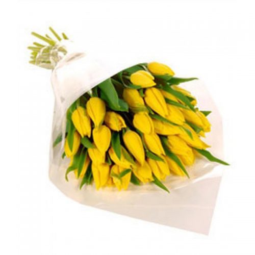 Фото товара 25 желтых тюльпанов в Запорожье