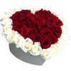 Фото товара 51 роза сердце в специальной коробке в Запорожье