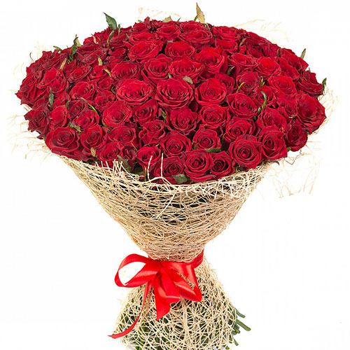 фото товара 101 червона троянда | «Букетик Запоріжжя»