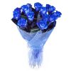 Фото товара 17 синих роз (крашеных) в Запорожье
