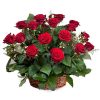 Фото товара 21 красная роза в корзине в Запорожье