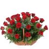 Фото товара 35 красных роз в корзине