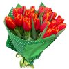 Фото товара 21 красно-жёлтый тюльпан в двойной упаковке в Запорожье