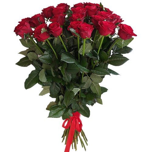 фото товара 21 червона троянда | «Букетик Запоріжжя»