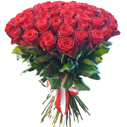фото товара 51 красная роза | «Букетик Запорожья»