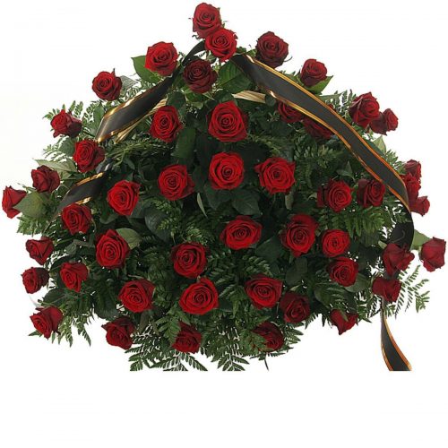 Фото товара 70 красных роз в корзине в Запорожье