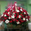 Фото товара 70 красных роз в корзине в Запорожье
