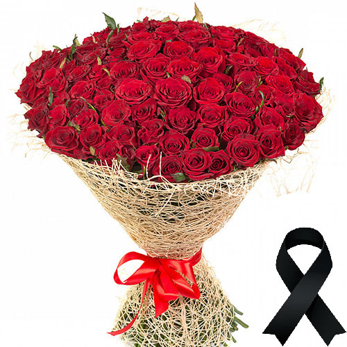 Фото товара 100 красных роз в Запорожье