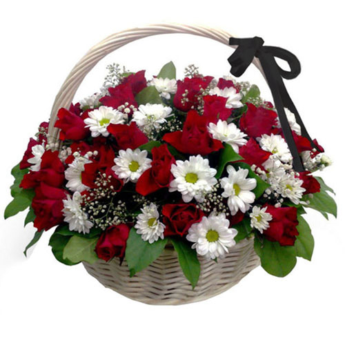 корзина цветов на похороны в Запорожье
