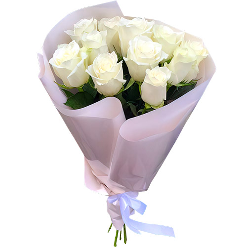 Фото товара 11 белых роз в Запорожье