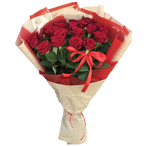 Фото товара Букет роз 21 красная в Запорожье