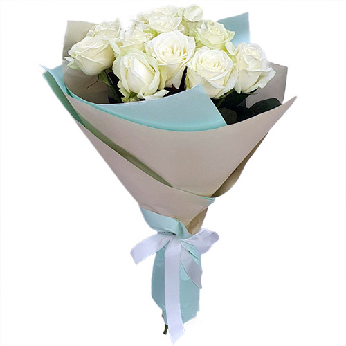 Фото товара Букет білих троянд (11 шт) в Запорожье